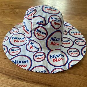 1972 Nixon Now Fun Floppy Richard Nixon Campaign Hat